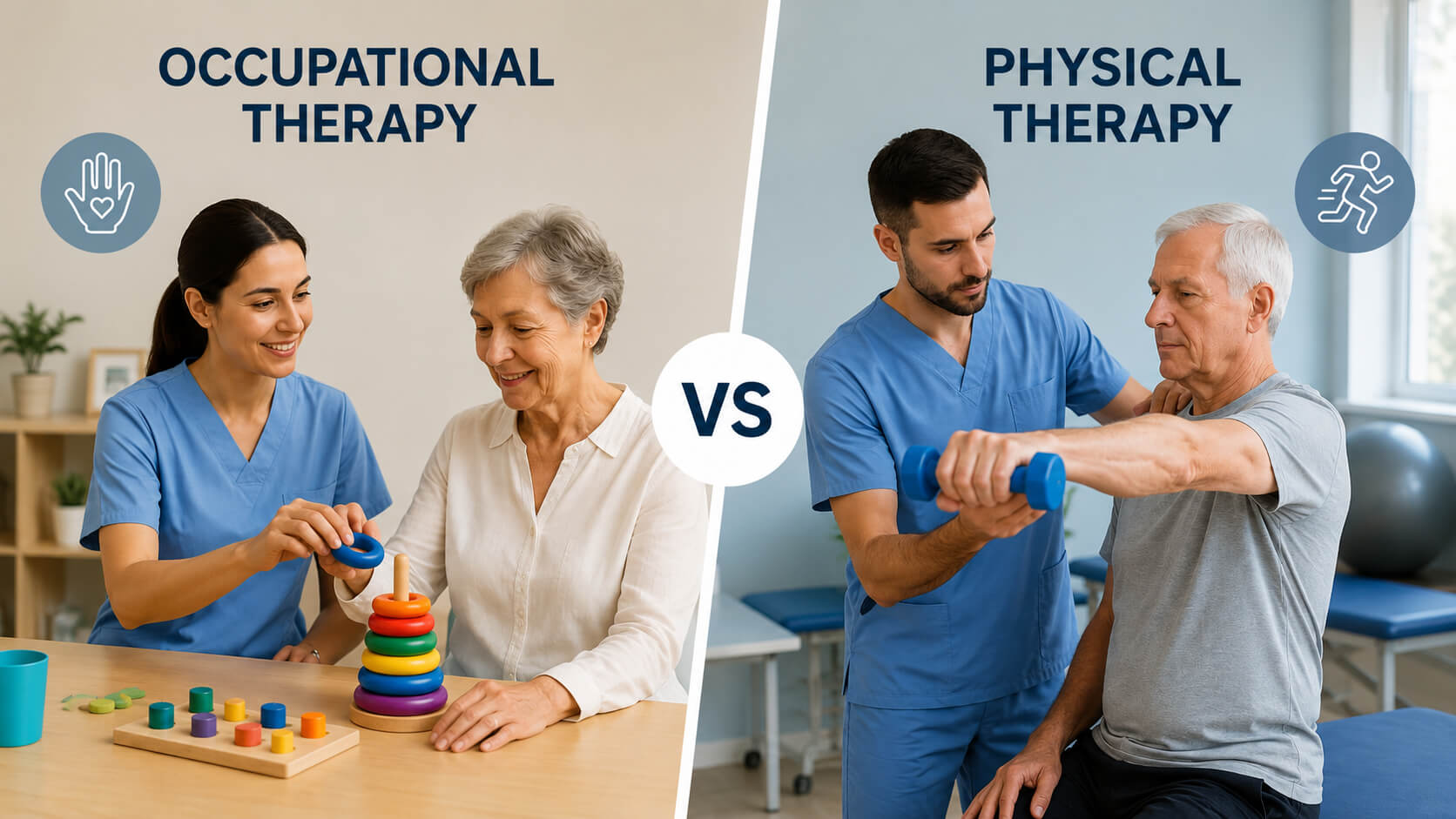 Occupational Therapy vs Physical Therapy